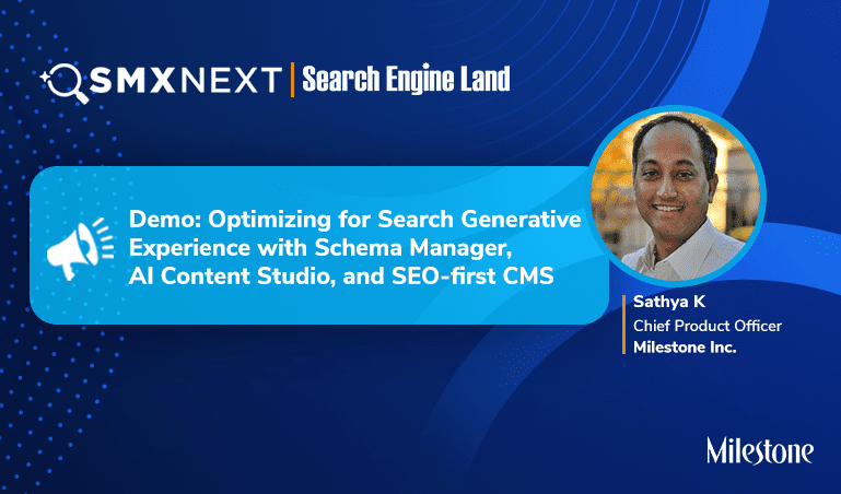 SMX Next Demo on SGE